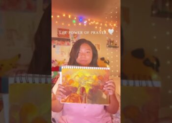 Bringing Prayer to Life: A Modern Take on Christian Art 🙏🎨 #ArtFlip #PrayerInArt”#shorts