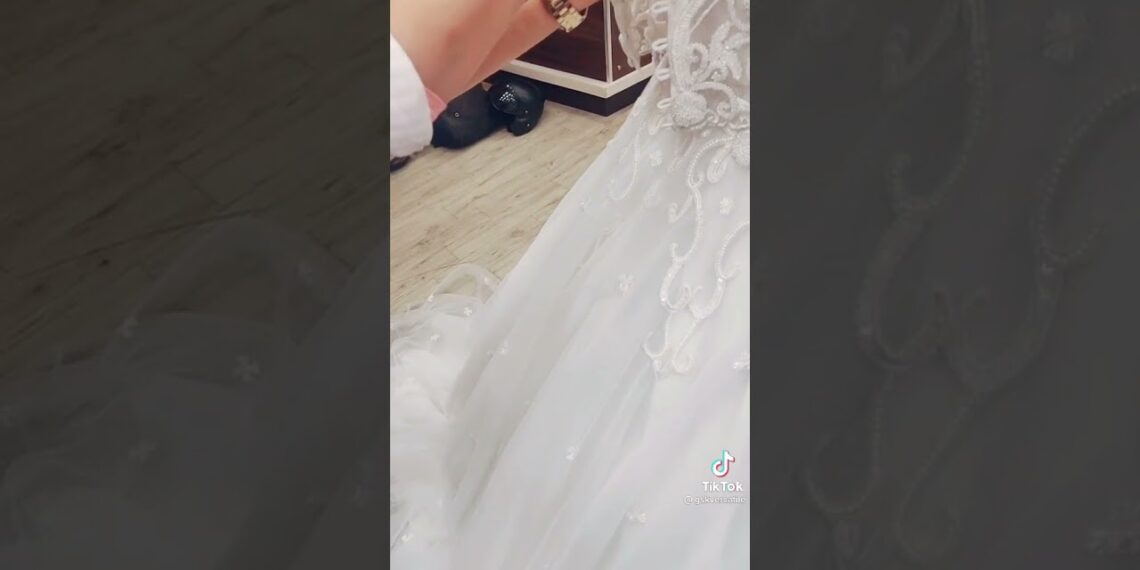 Beautiful white Christian wedding gown