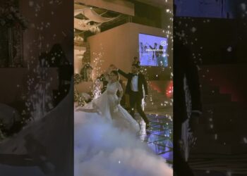 dream fairytale FIRST DANCE of bride and groom at a Christian Wedding 💍 #Indian