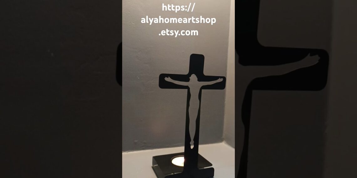 Jesus Christ Metal Candle Holder –  Artistic Home Decor –  Gift For Her – Christmas Gift
