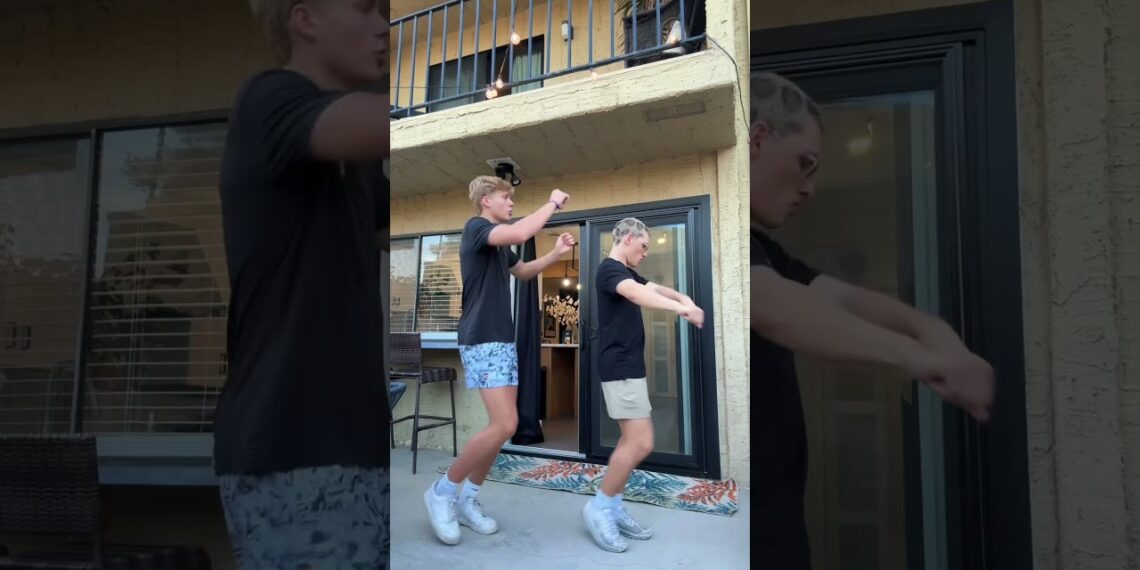 Doing the Christian dance in our new Airbnb