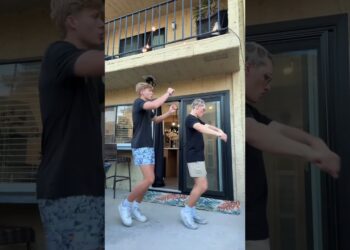 Doing the Christian dance in our new Airbnb