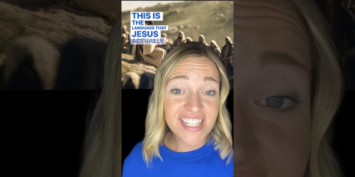 What Language did Jesus really speak?😳😱 #jesus #language #christian #shorts #viral #fyp