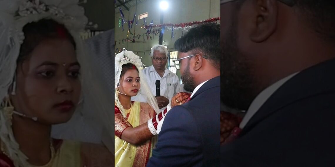 Sindoor Ceremony/Christian Wedding/Gomardih #shorts #shortsvideo #santalivideo #weddinghighlights