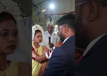 Sindoor Ceremony/Christian Wedding/Gomardih #shorts #shortsvideo #santalivideo #weddinghighlights