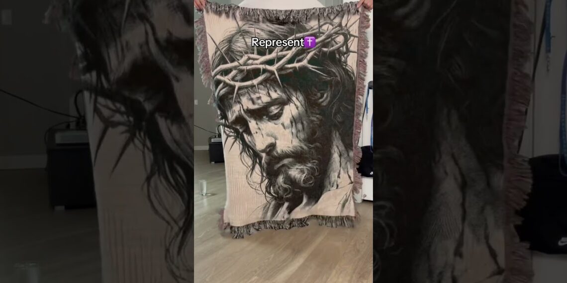 Did I cook Christian’s?🙏✝️#jesus #christian #jesusblanket #jesusart #faithbased
