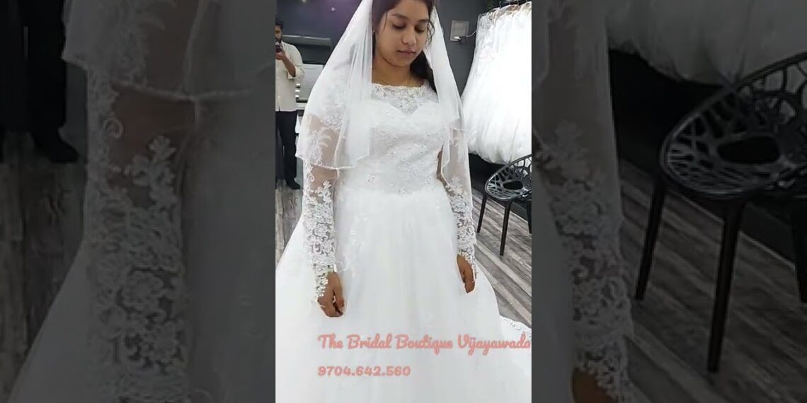 Christian wedding gowns in Vijayawada and Rajahmundry |Exclusive white wedding gowns|Ball gowns