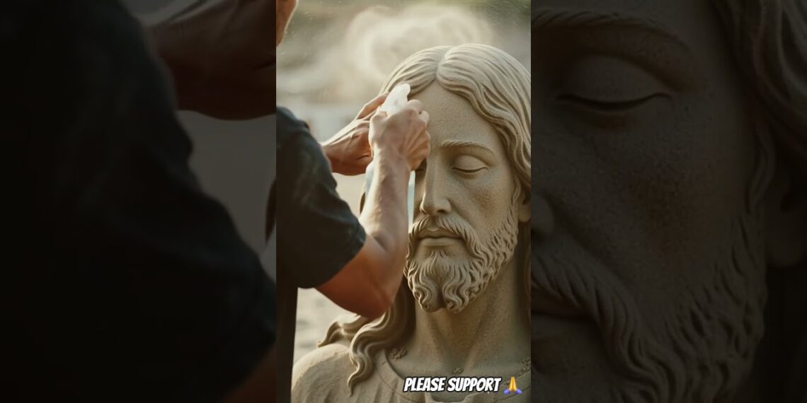 “रेत मिट सकती है… लेकिन यीशु का प्रेम कभी नहीं मिटता। ✝️❤️”JesusChrist#jesushislife #jesuslovers