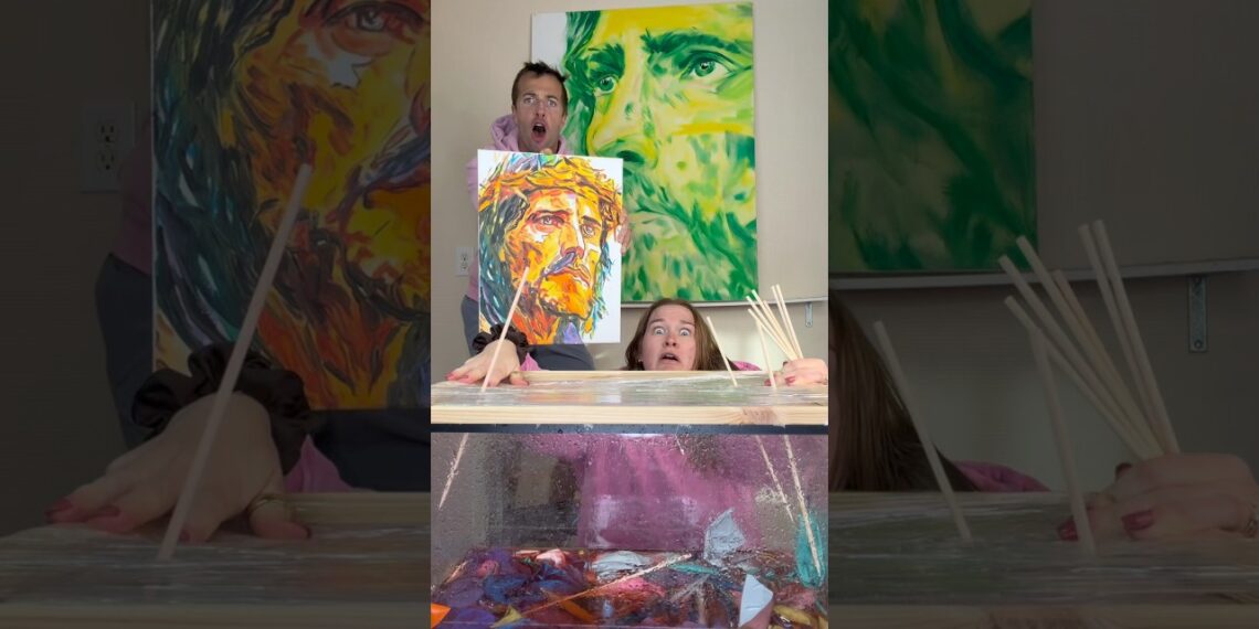 I just hope Christians like my art❤️‍🔥♾️♠️ #jesus #jesusart #faithoverfear #amen #modernart #god