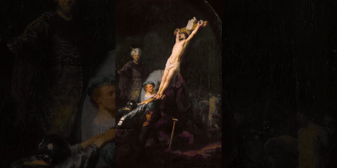 Rembrandt van Rijn. The Raising of the Cross