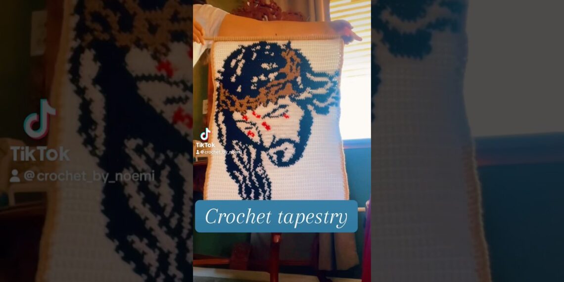 Crochet tapestry #crochet #jesus #christmas #christian #christianity #jesuschrist #handmade #god