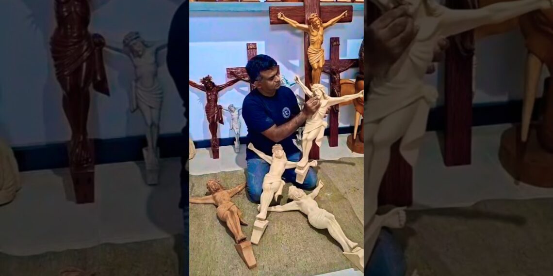Hand carved white jesus Statues,