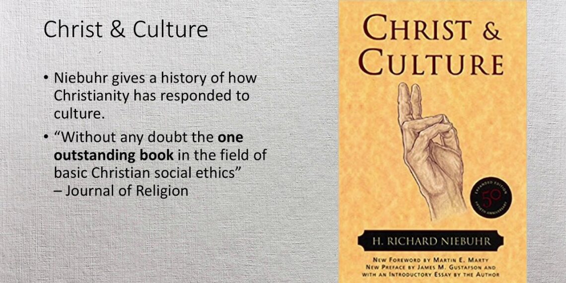 Christ & Culture Lecture 1 Introduction